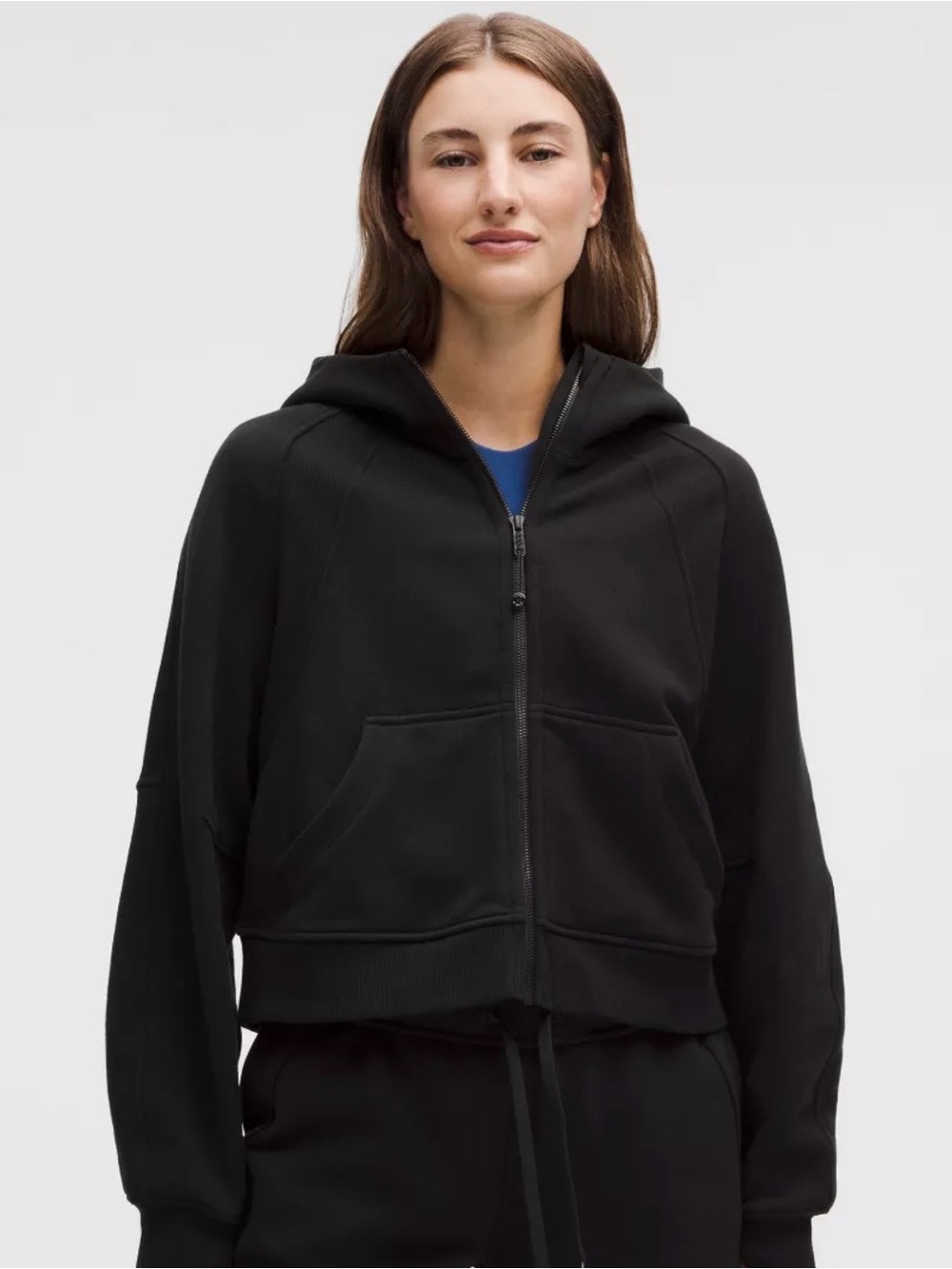 Lululemon Scuba Full Zip Black Hooded Jacket for Women